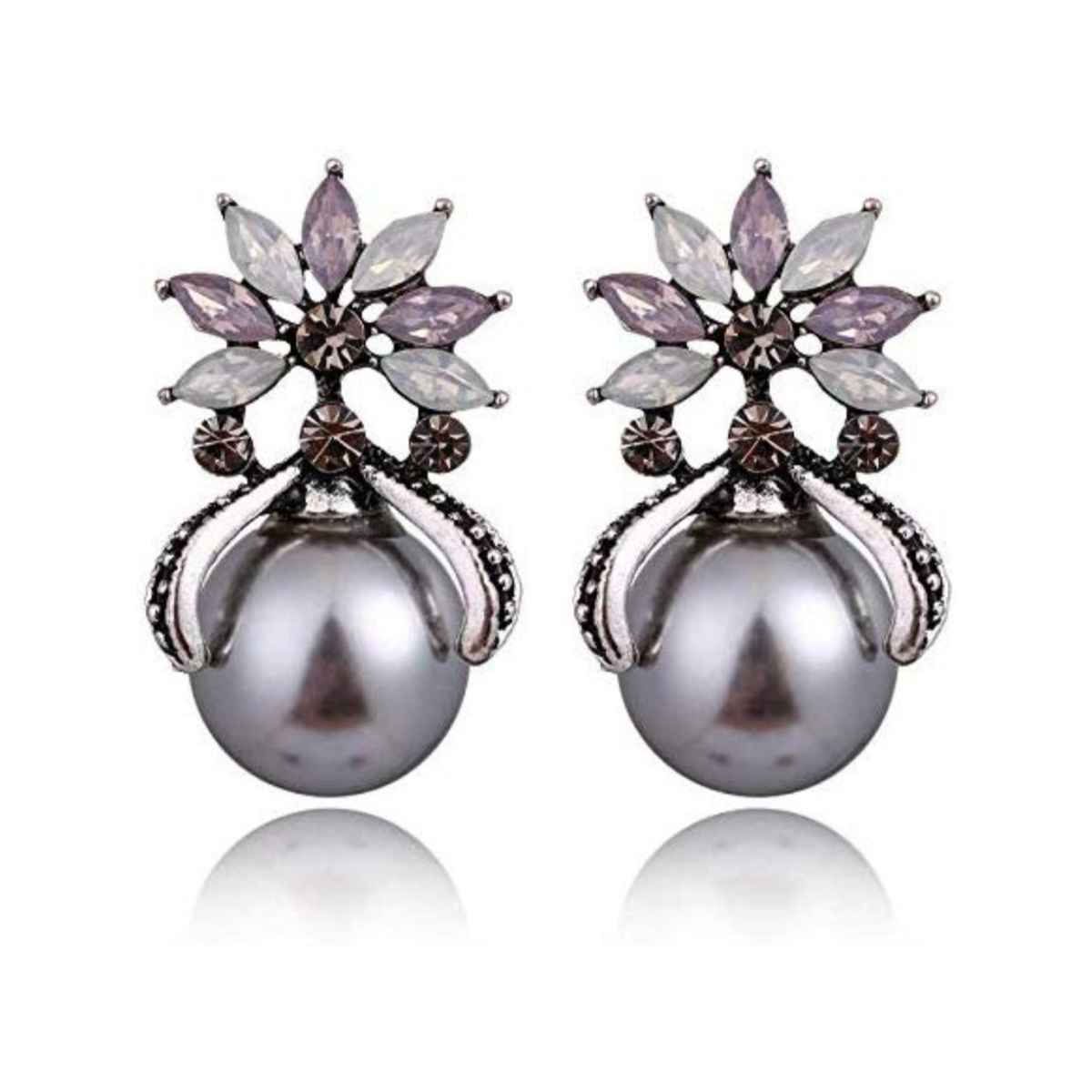 YouBella Jewellery Earrings for women Crystal Stud Earrings for Girls and Women (YBEAR - 32500)
