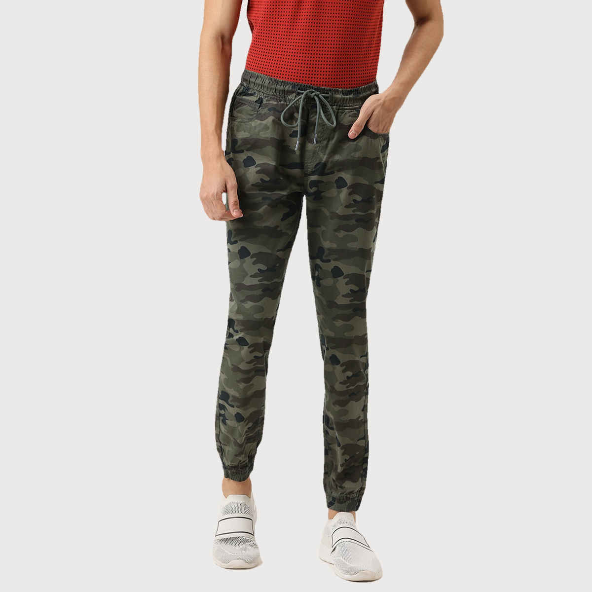 IVOC Men's Slim Fit Camo Print Casual Jogger | 28