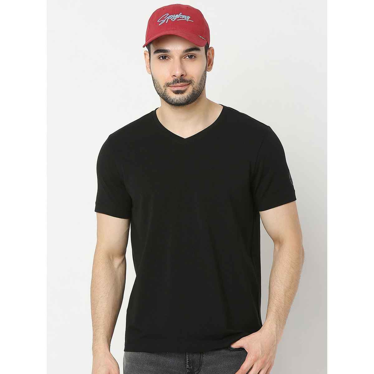 Spykar Maroon & Blue Caps for Men's | MACAPAS010