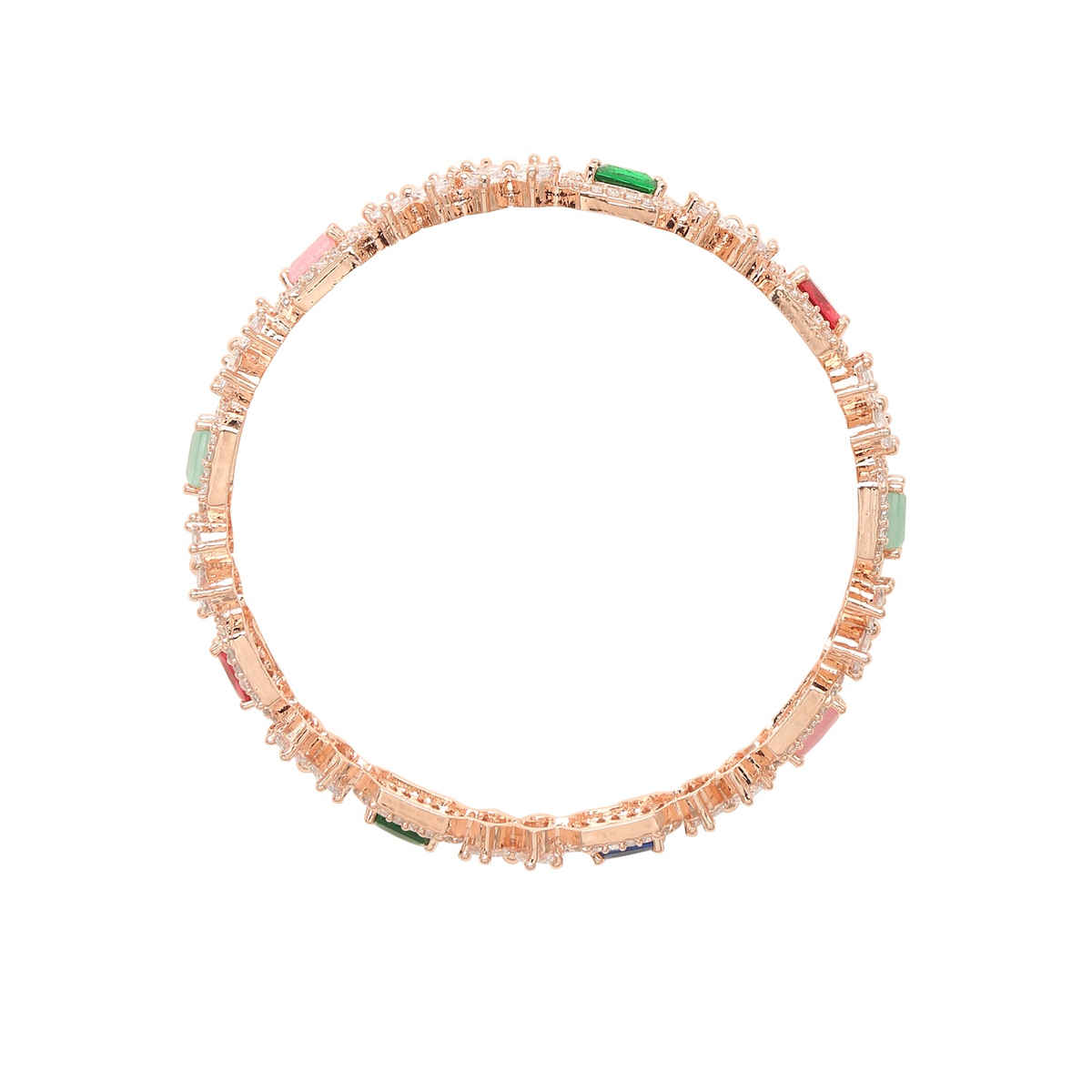 Youbella Jewellery Stylish Multi-Color Stone Studded Bangles For Girls And Women(Ybbn - 91889 - 2.8)