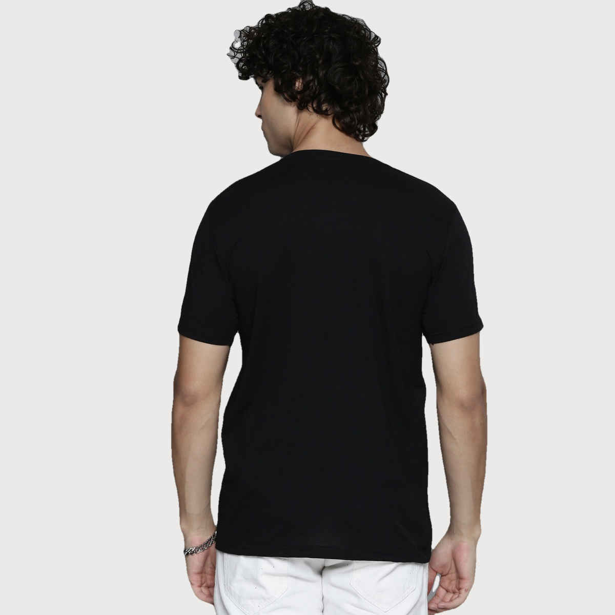 Smartees Men's Printed T-shirt | Black - M