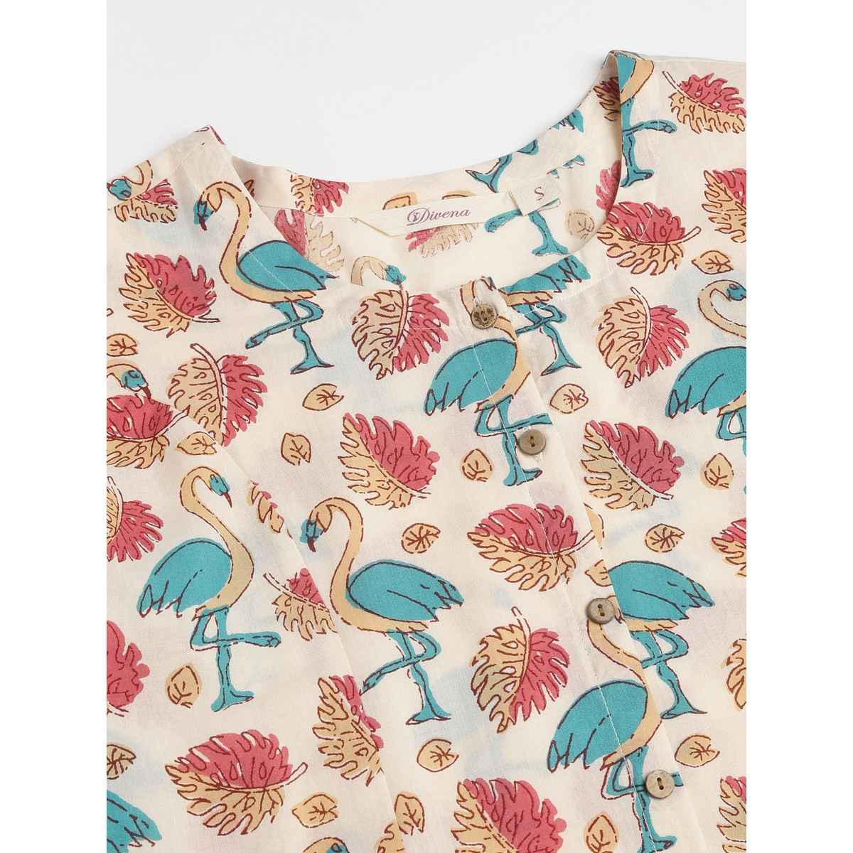 Divena Women s Floral Cotton Kurta with Trouser Set | DK0938 | XL