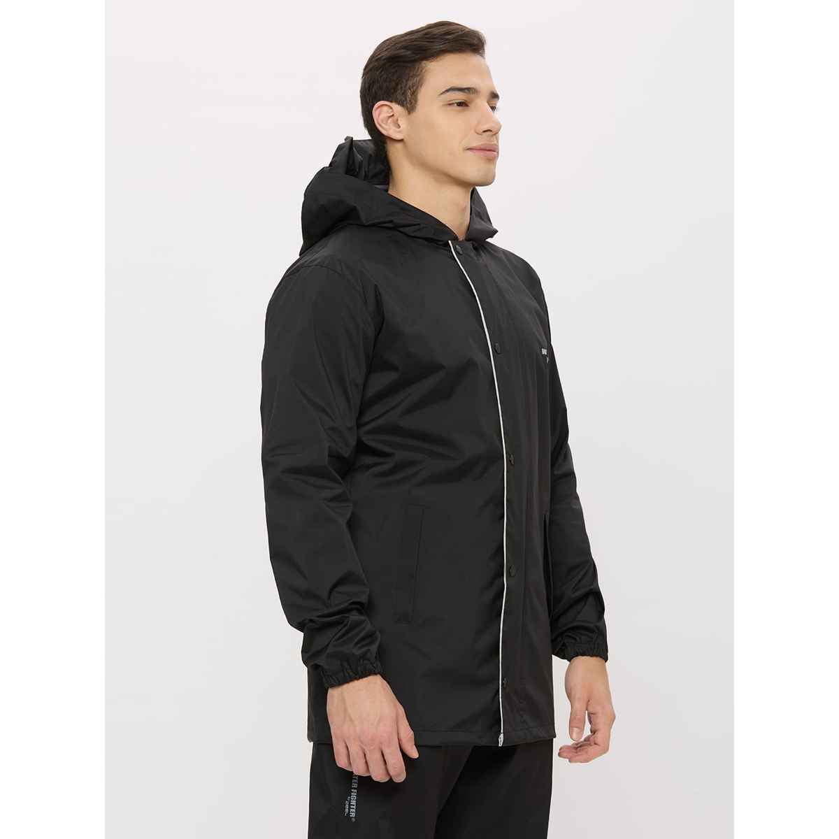 Zeel Men's Solid Waterproof Raincoat | Black | Zeel | XXL