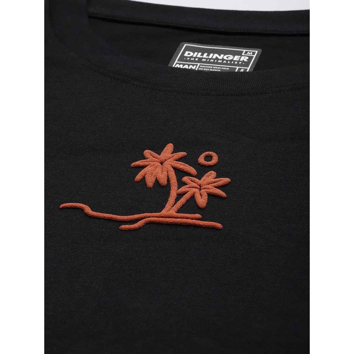 Dillinger Men's Oversized Short Sleeve Printed T-shirt | Black - L