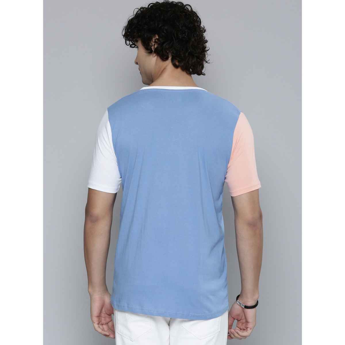 Smartees Men's Printed T-shirt | Blue - L