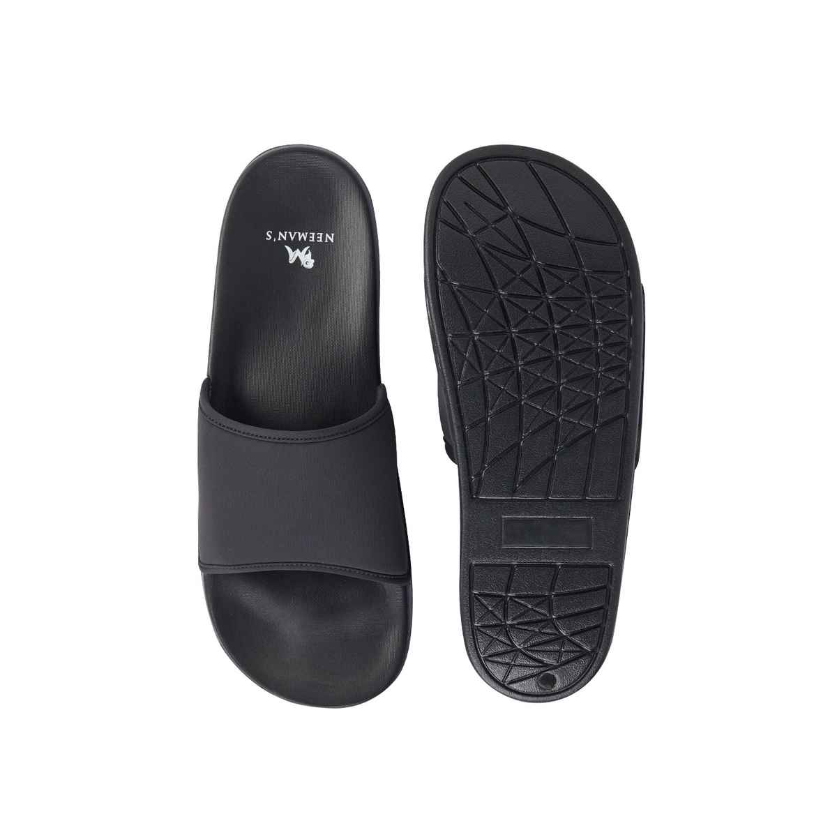 Neemans Unisex Eco Slides - Coal Black | UK 7