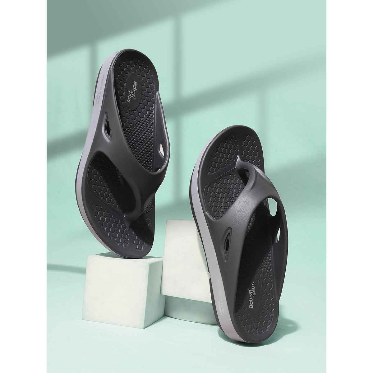 Action Eva Flotter Mens Eva Slippers | Uk | 8 | Dark Grey