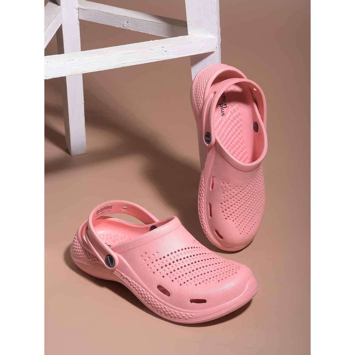 Action Women's Ontc-17 Ultra Lightweight Clogs | Trendy Colors | Air Pass Upper | Peach - UK 5