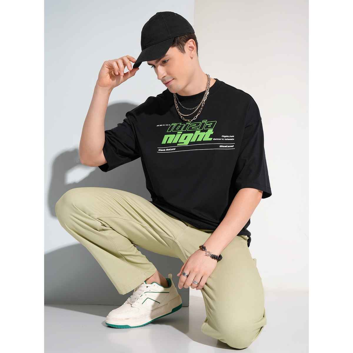 HIGHLANDER Men's Printed T-shirt | Black - M