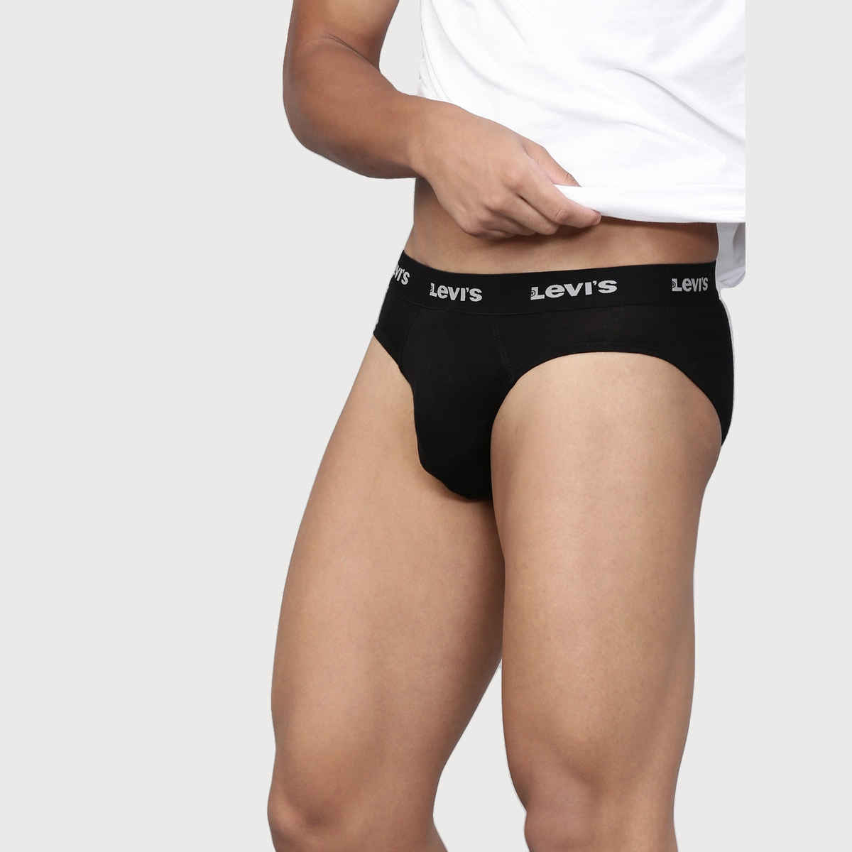 Levi's Innerwear Men's Solid Cotton Ultrasoft Waistband Brief | Assorted - S