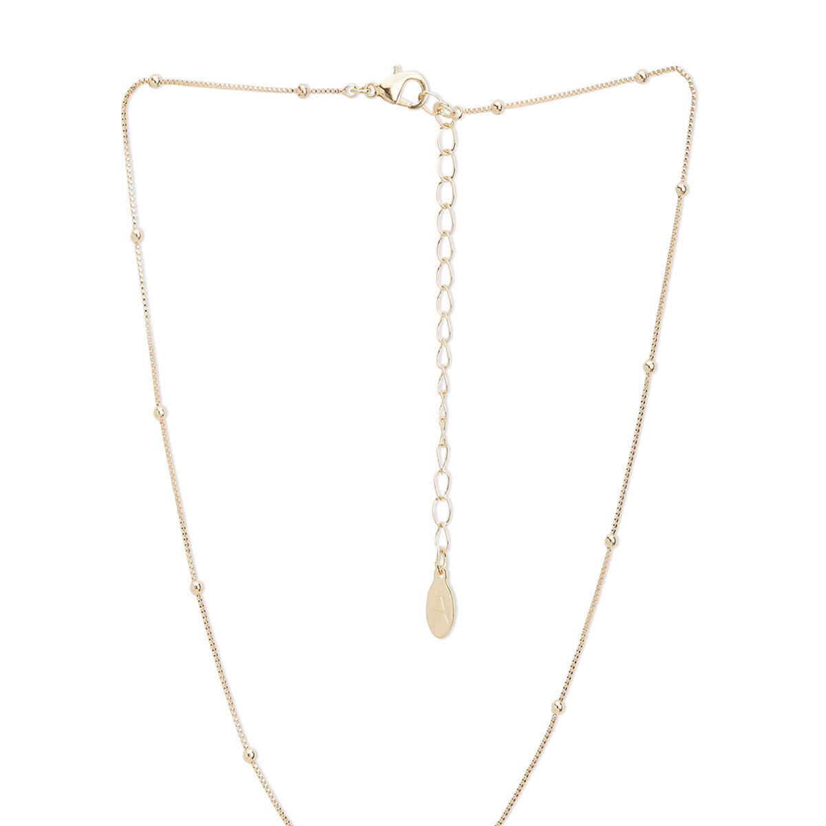 Accessorize London Women Gold Beaded Chain Necklace