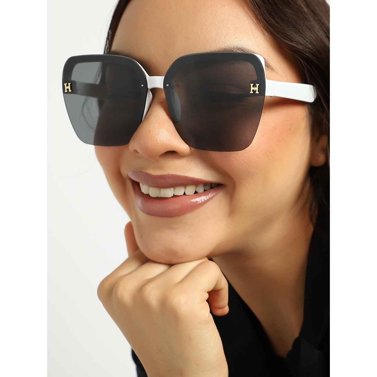 Haute Sauce Women's Polycarbonate Sunglasses | Black - One Size