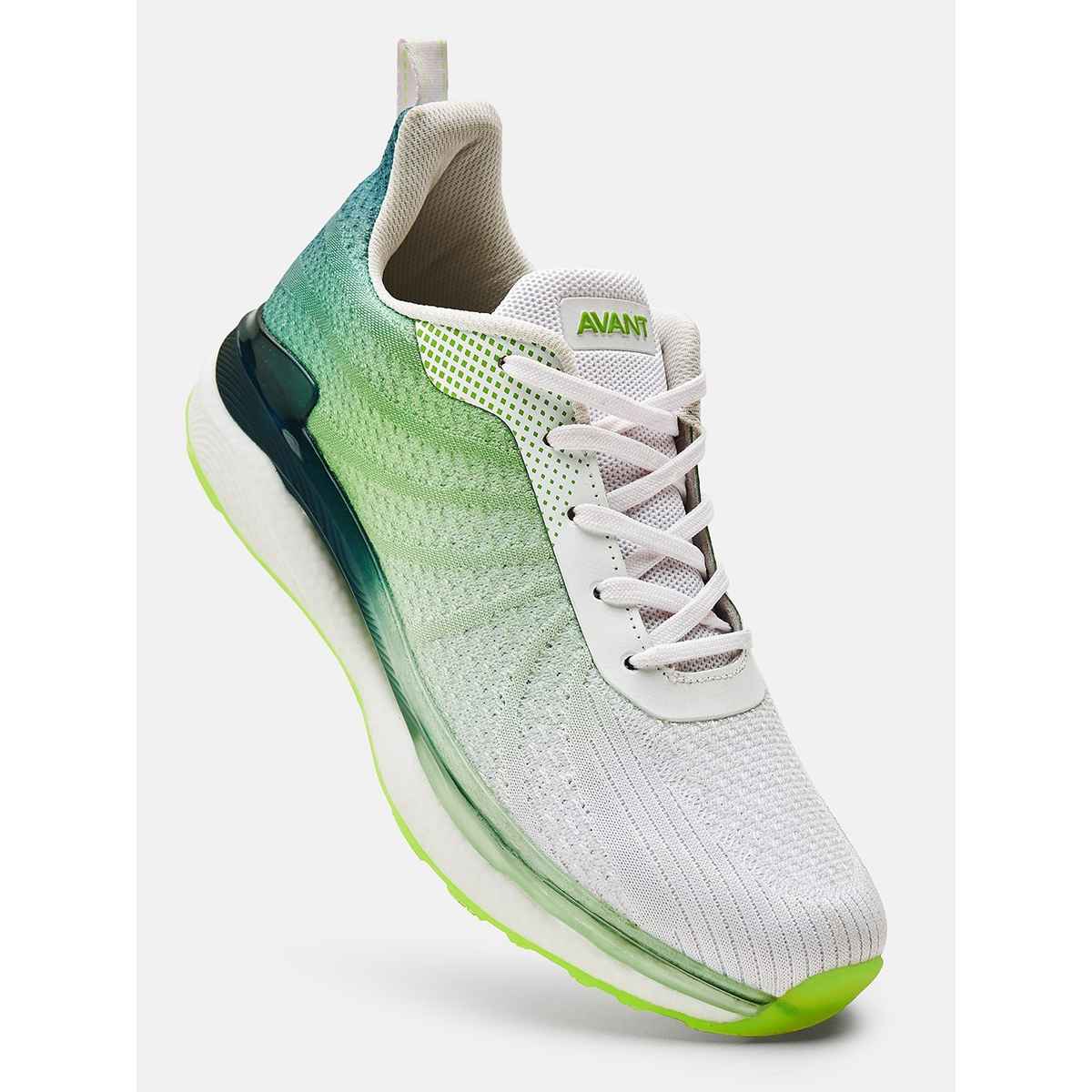 Avant Men's Rainbow Sports Shoes | Green-White | UK 10