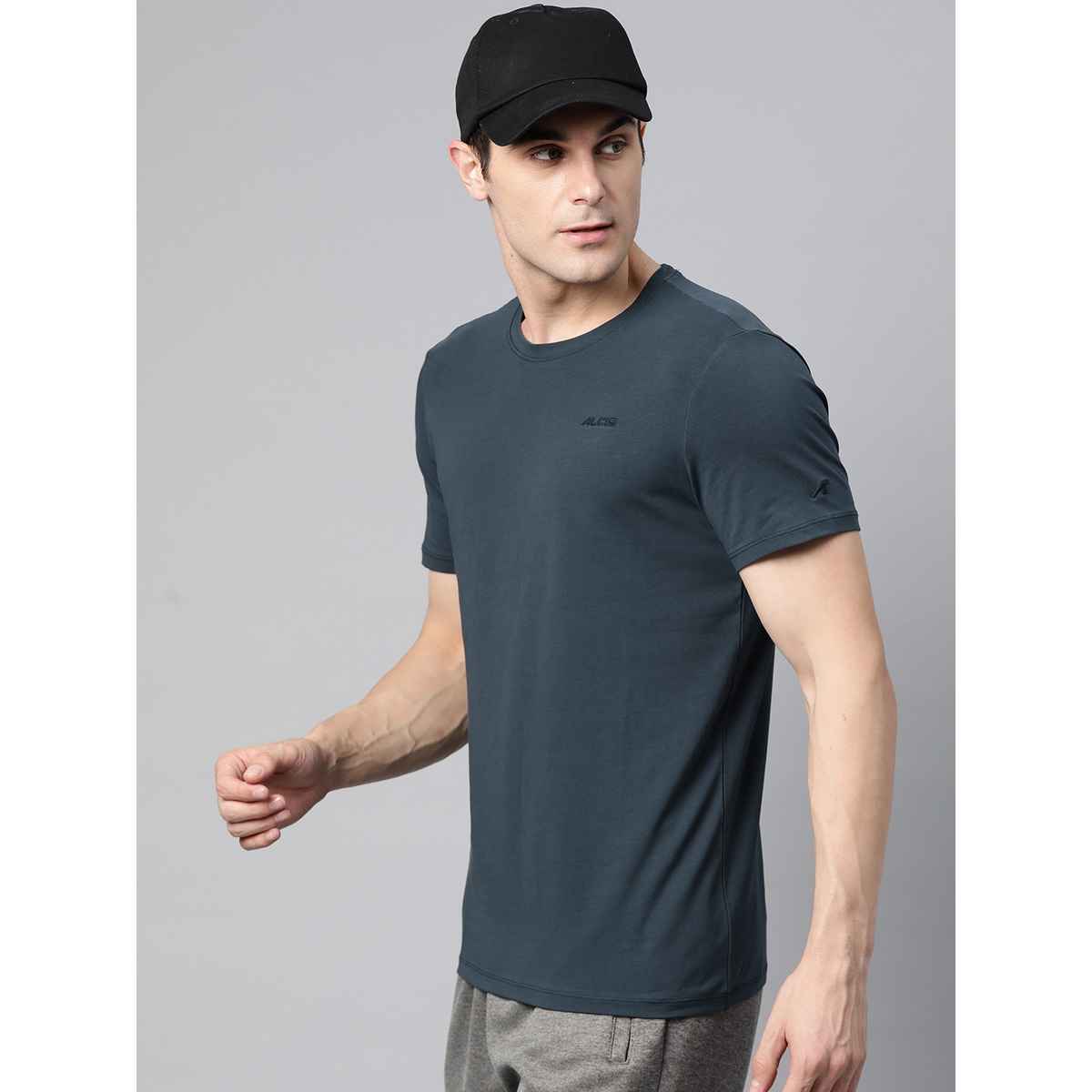 Alcis Men's Round Neck T-Shirt | Stormy Blue | XL
