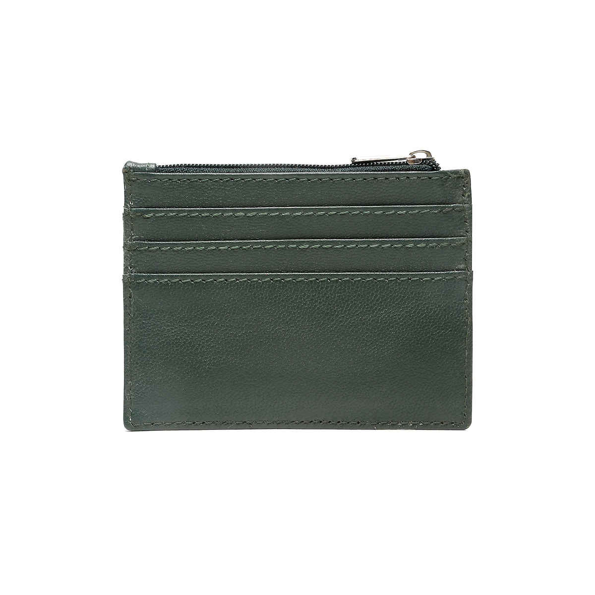 Teakwood Men's Solid Genuine Leather Wallet | Green - One Size