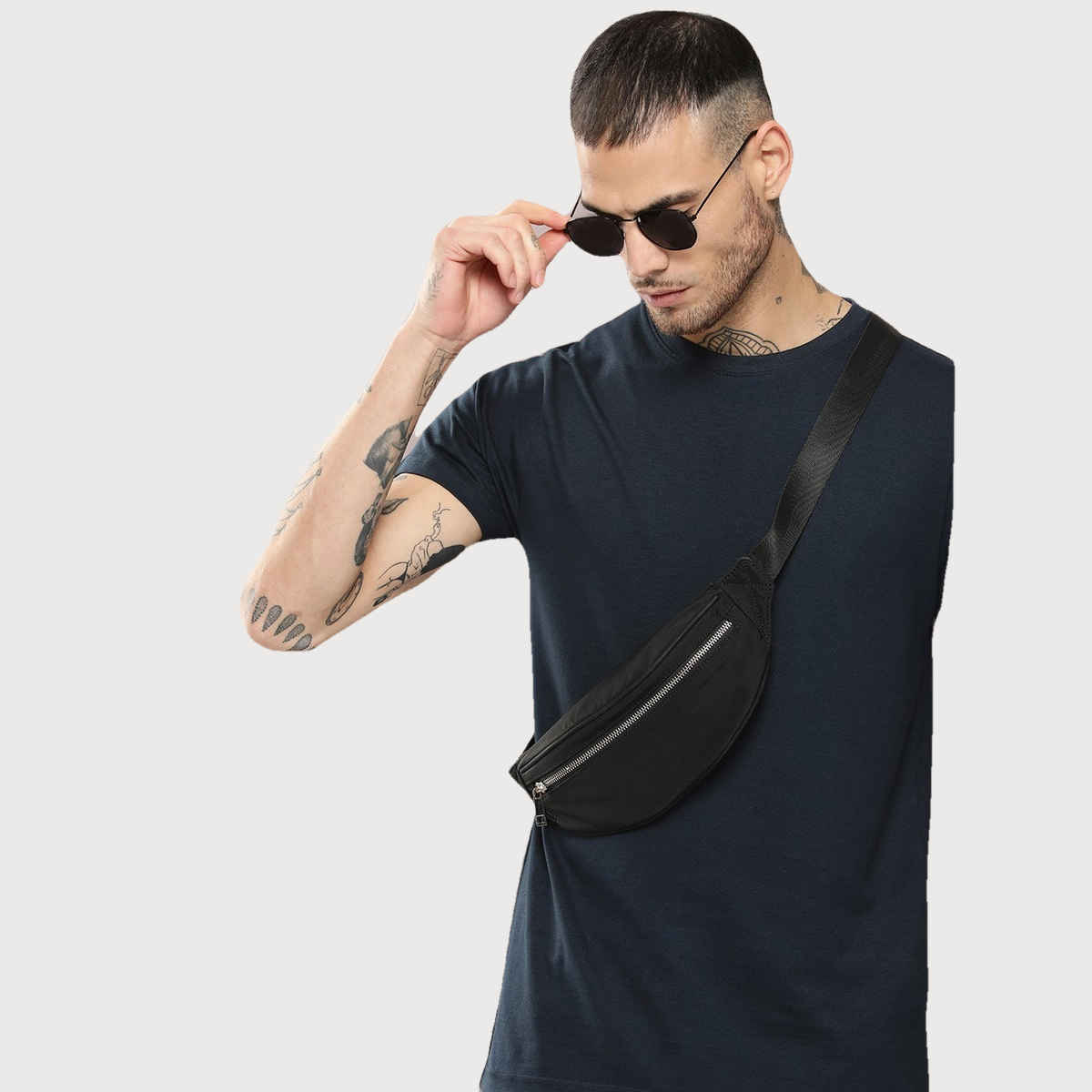 Dillinger Men's Pure Cotton T-shirt | Navy Blue - L