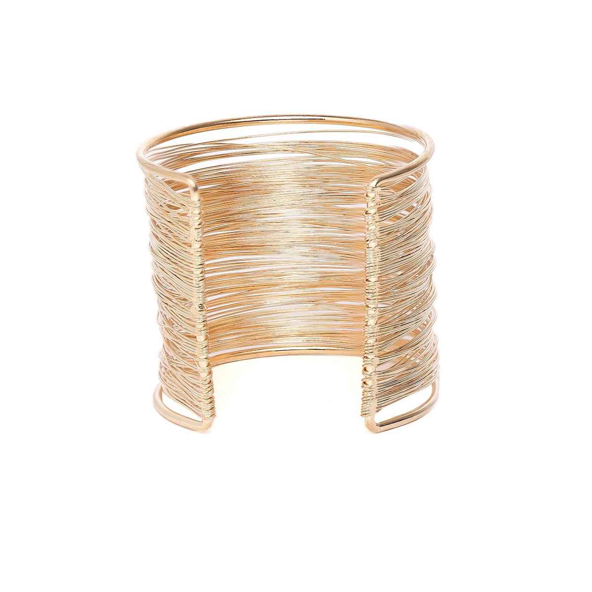 YouBella Stylish Latest Design Bracelet Jewellery Gold Plated Cuff for Women (YBBN - 91677)