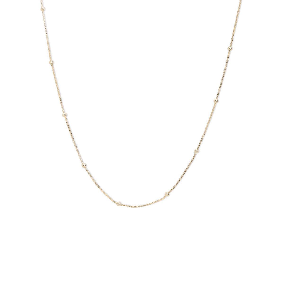 Accessorize London Women Gold Beaded Chain Necklace
