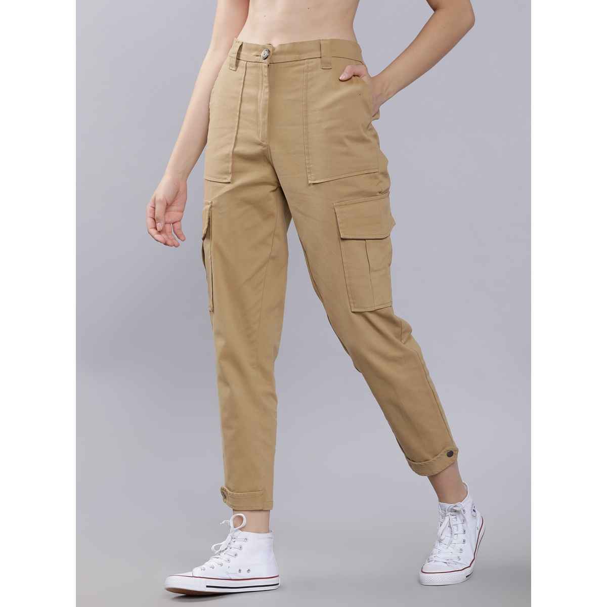 Tokyo Talkies Women's Cargos | Khaki - 30