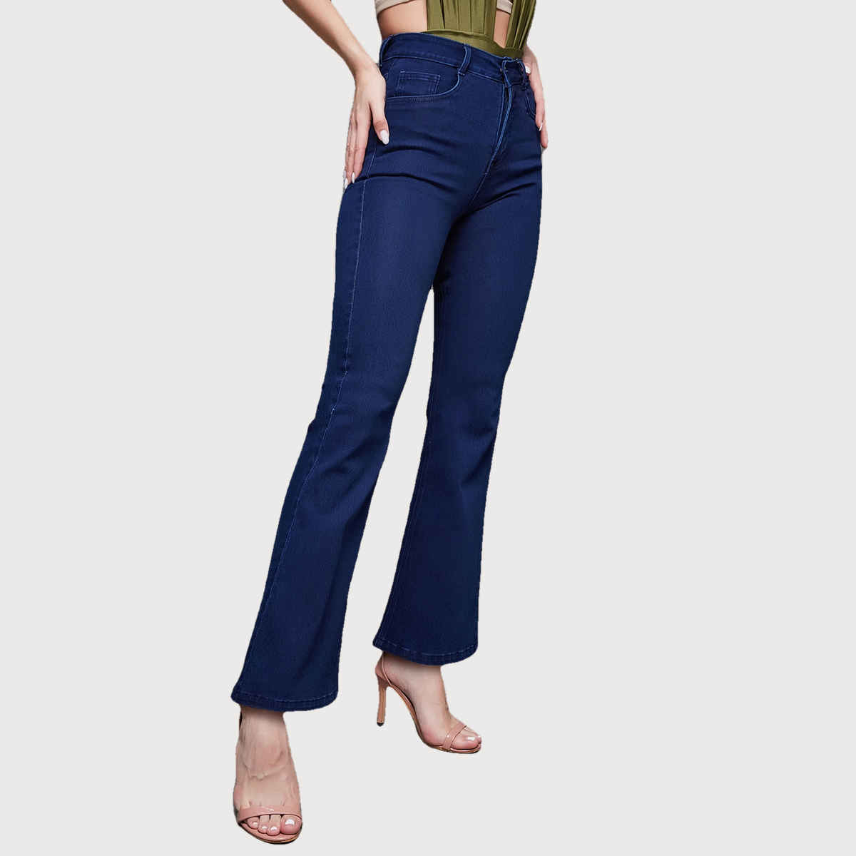 Miss Chase Women s Nike Victory Flight Bootcut Jeans | Sapphire Blue | 34