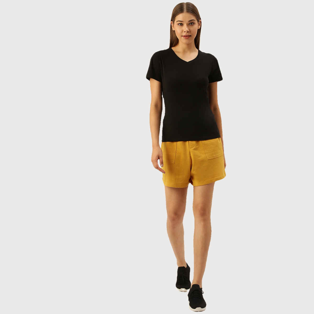 Arise Women's Shorts Aw206 Yellow | M