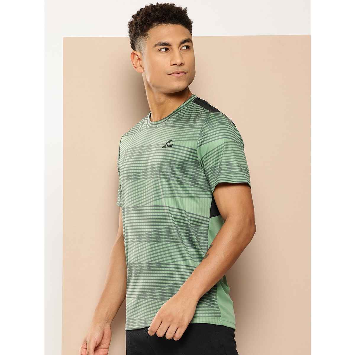 Alcis Men's Round Neck Tee | Green - S