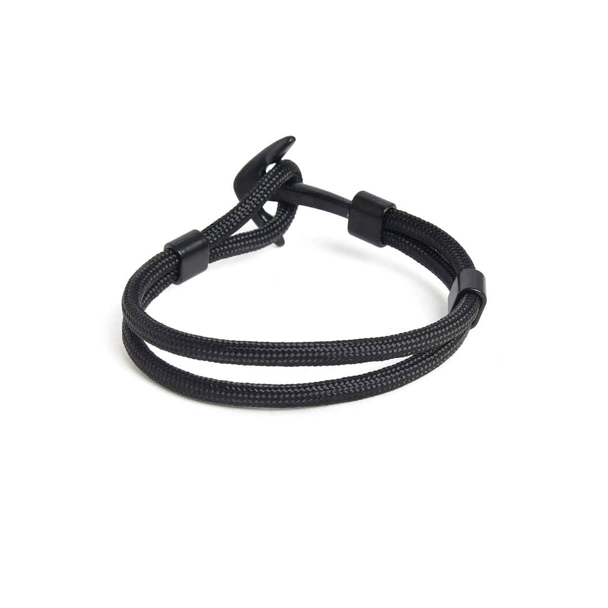 Sohi Men Black Wraparound Bracelet
