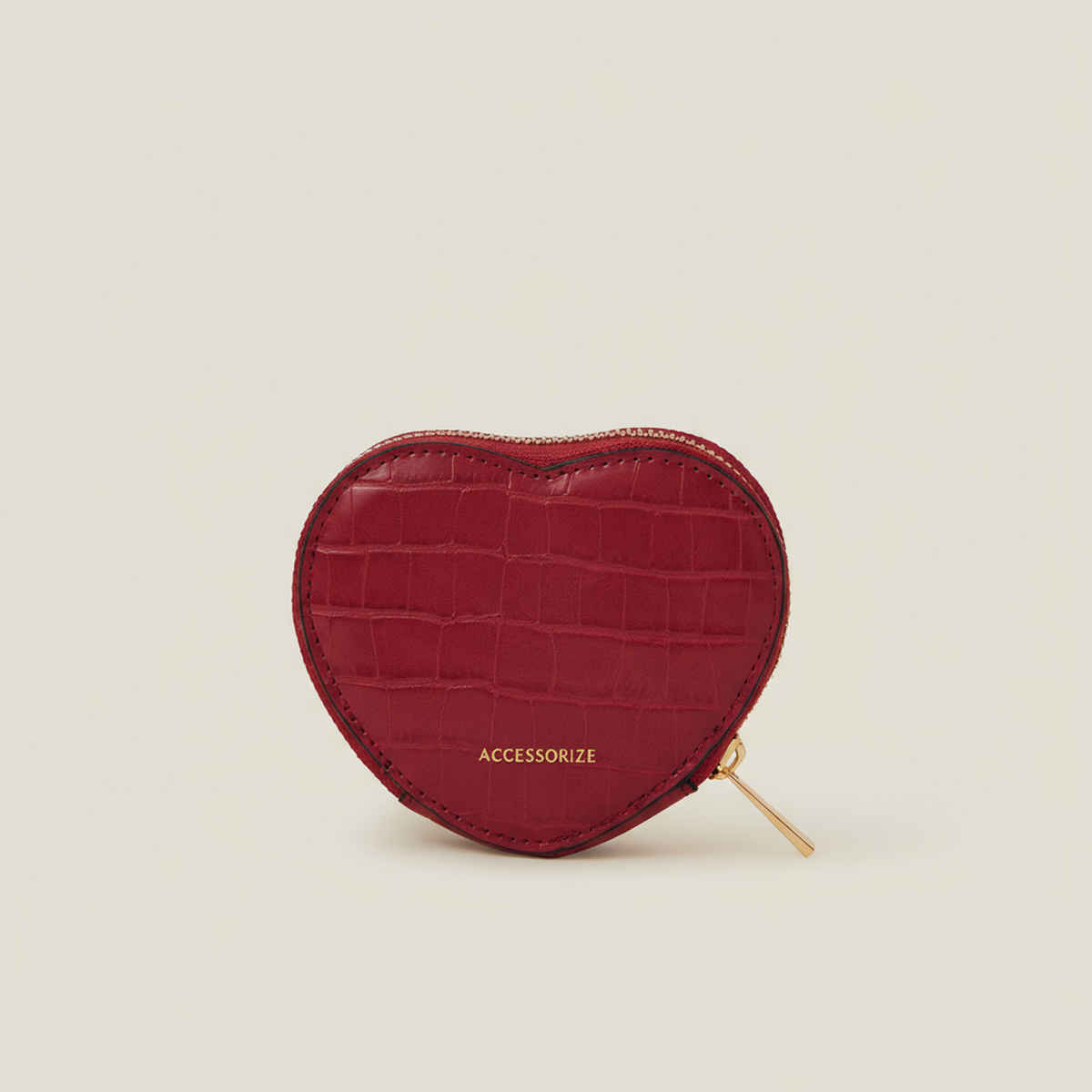 Accessorize London Women's Heart Coin Purse | Red