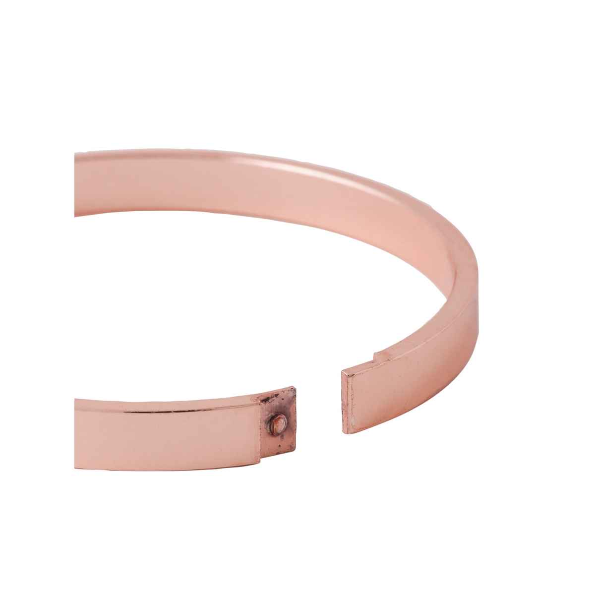 NVR Men's Rose Gold Kada Bracelet | NVR2104