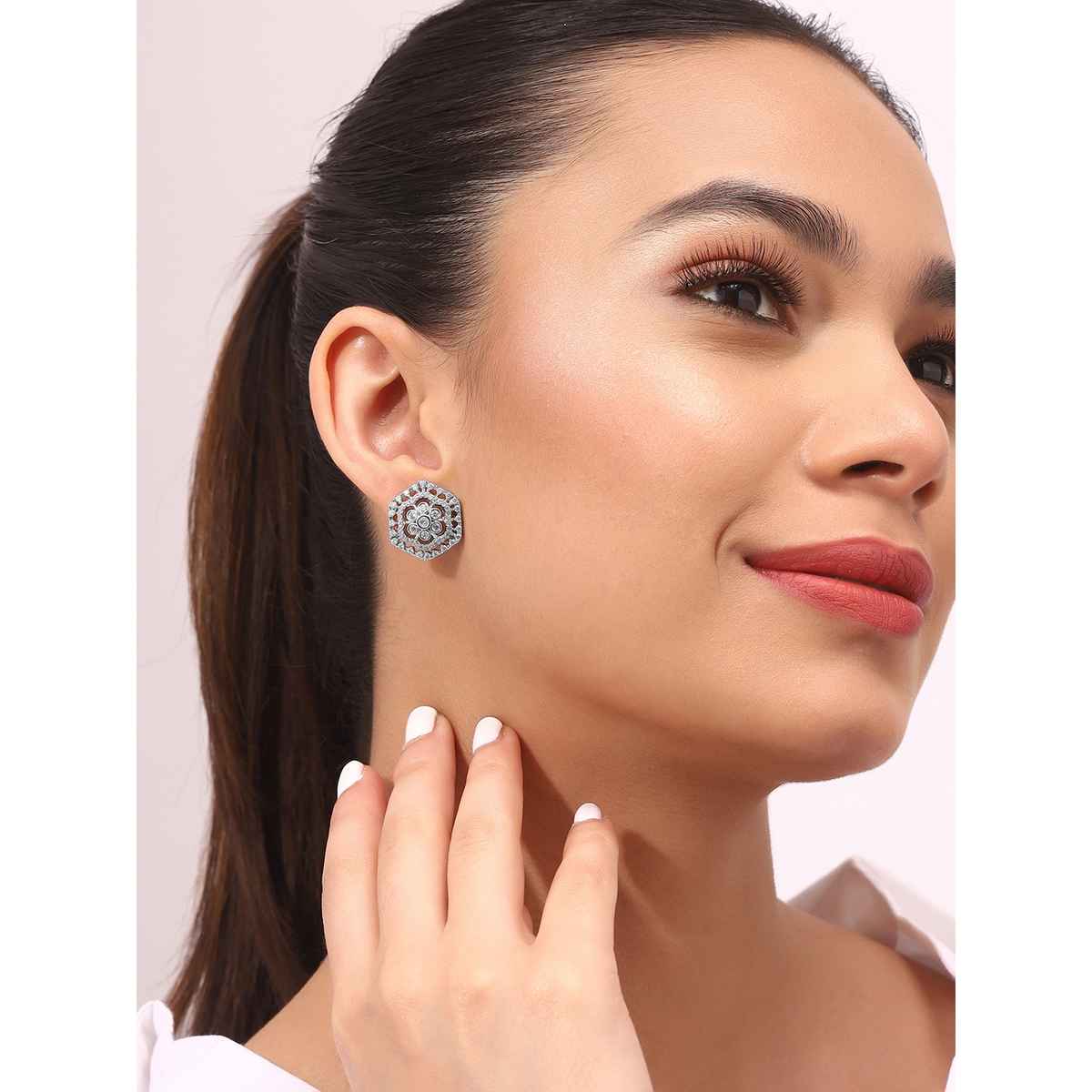 Priyaasi Fashion Gold Earrings