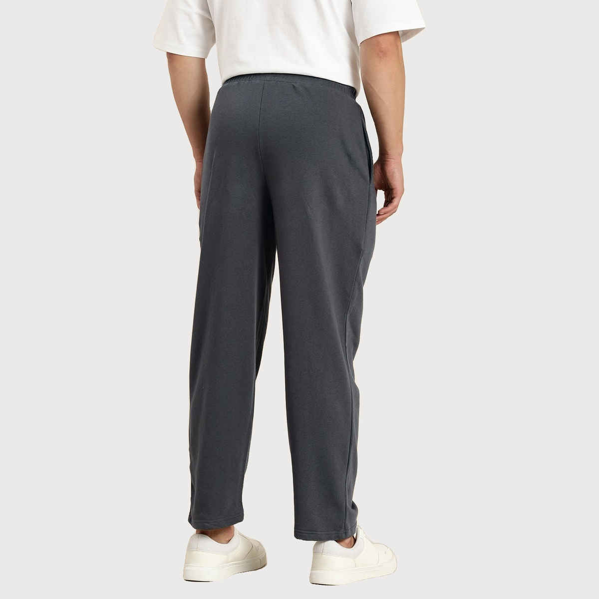 Dillinger Men's Lightweight Relaxed Fit Baggy Knitted Track Pants | Grey - L
