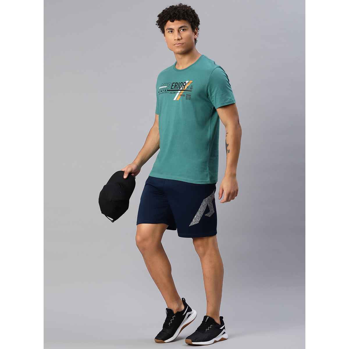 Alcis Men's Round Neck T-shirt | Green - S
