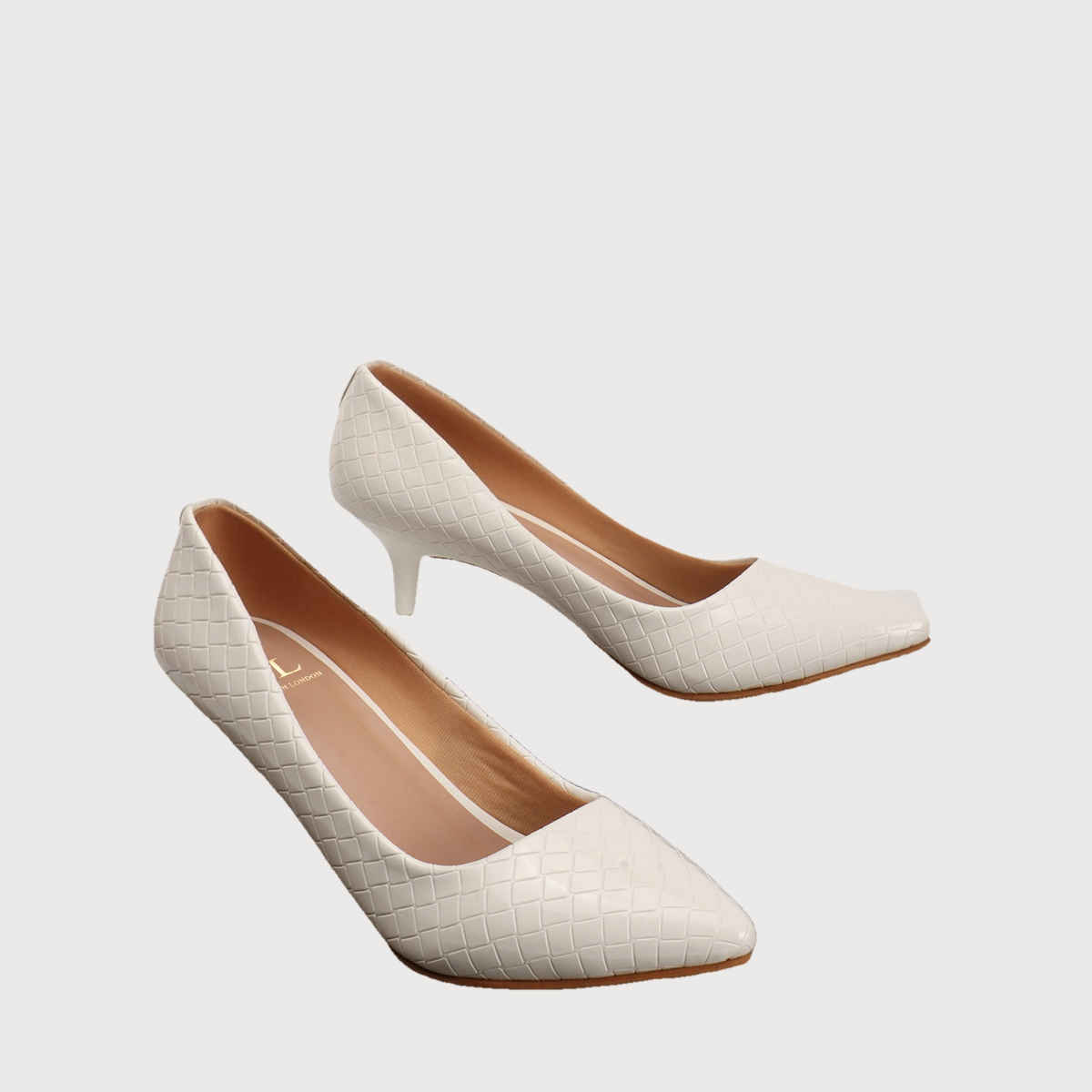 Carlton London Women White Heels Sandal - UK5