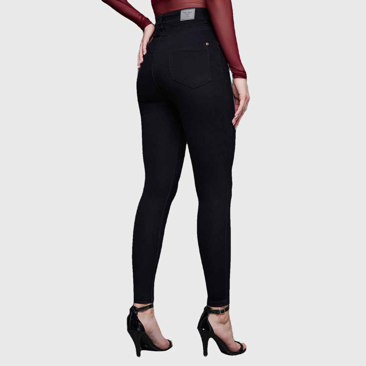Miss Chase Women s Brave And Free Soul Skinny Jeans | Black | 32