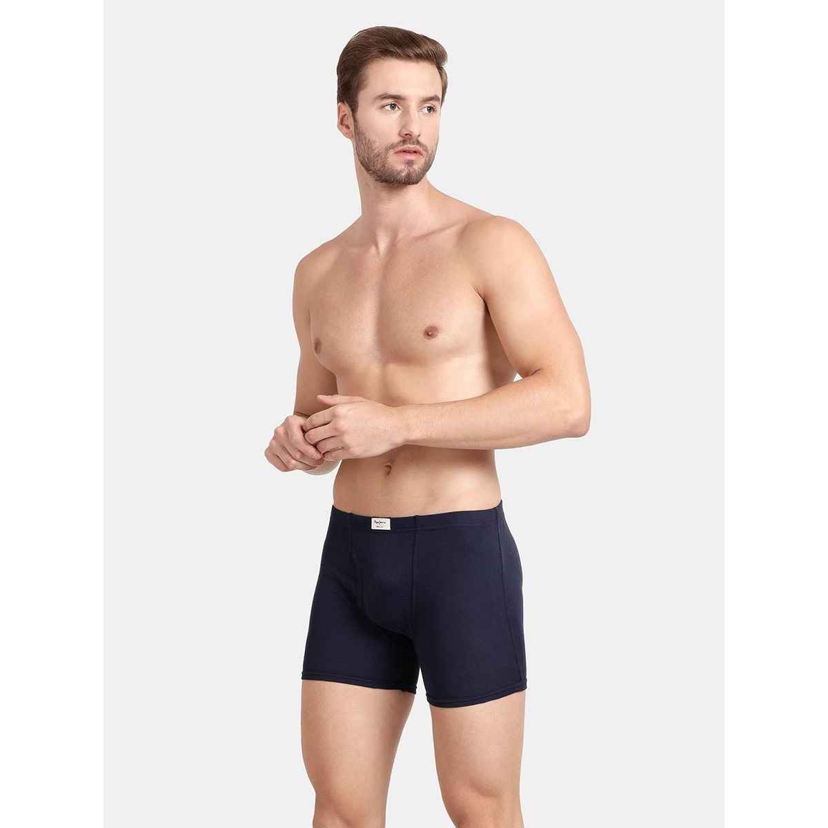 Pepe Jeans Mens True Blue 100% Cotton Solid Trunk - Pack of 2 (M) Comfort Fit, Soft Fabric