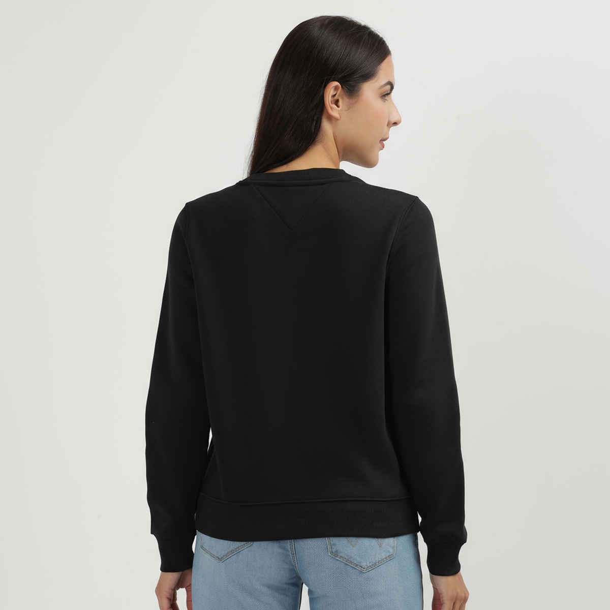 Smartees Women's Christmas Santa Sweatshirt | SS RN Santa | Black - XL