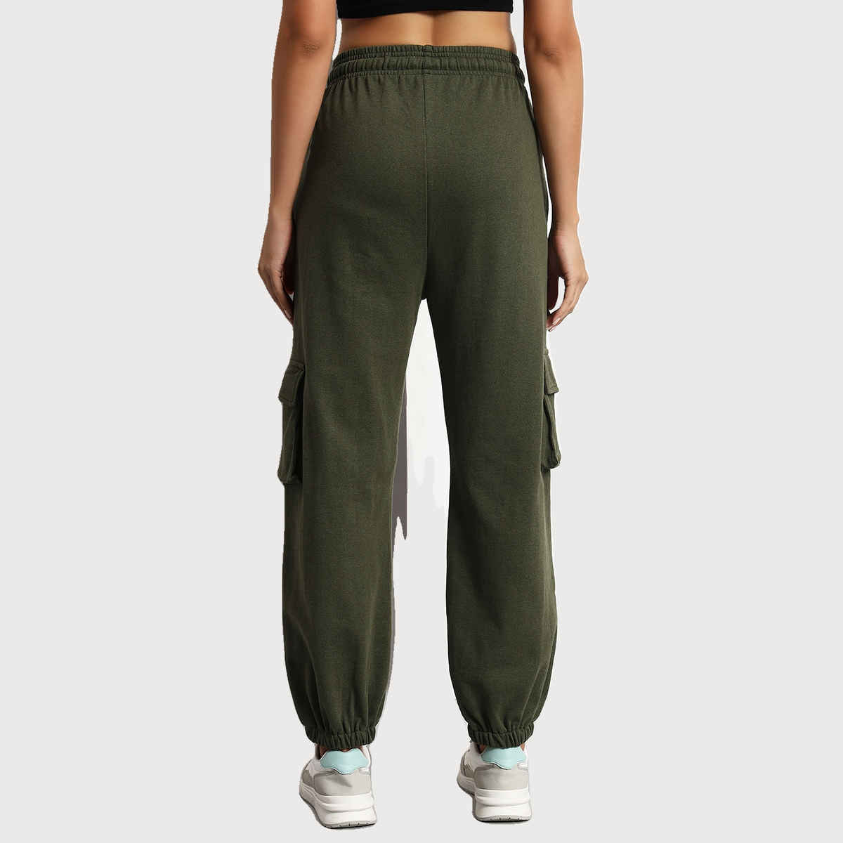 Q-rious Women's SkyTrek Cargo Joggers | LYM-CARGO | Olive - 30