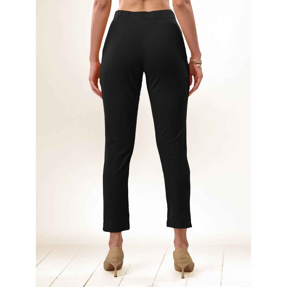 Lyra Women's Straight Pant Premium | Black - S