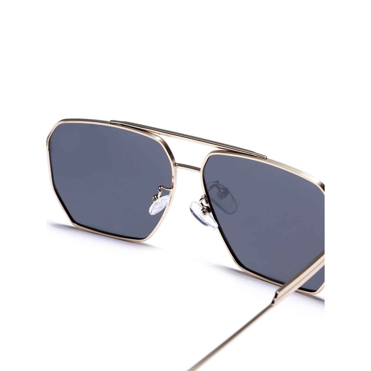 Carlton London Premium Men's Rectangle Sunglasses With Polarised & UV Protected Lens | CLSM145 0xc003af0d08 | Gold