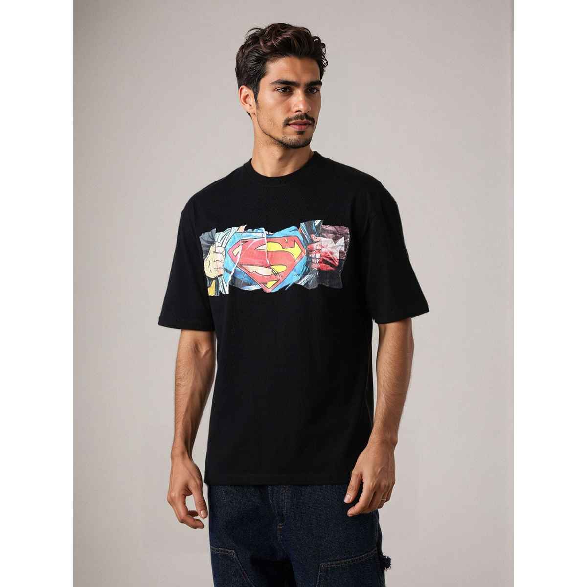 The Indian Garage Co Men's Character Casual T-Shirt | Black - M