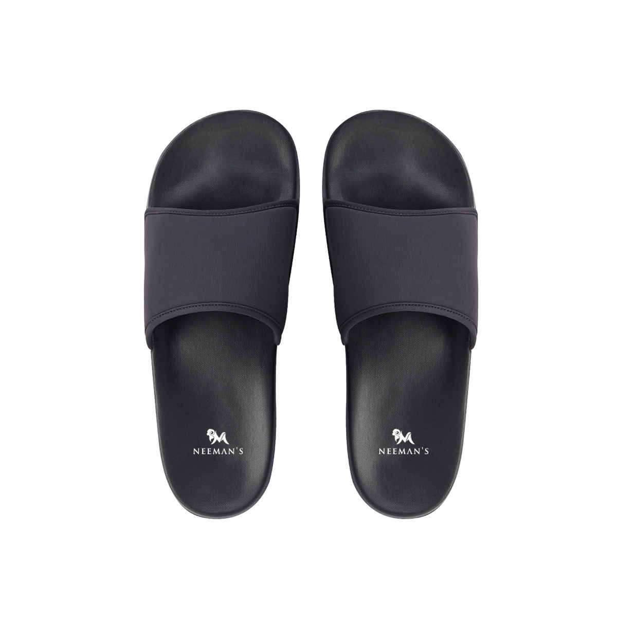Neemans Unisex Eco Slides - Coal Black | UK 8