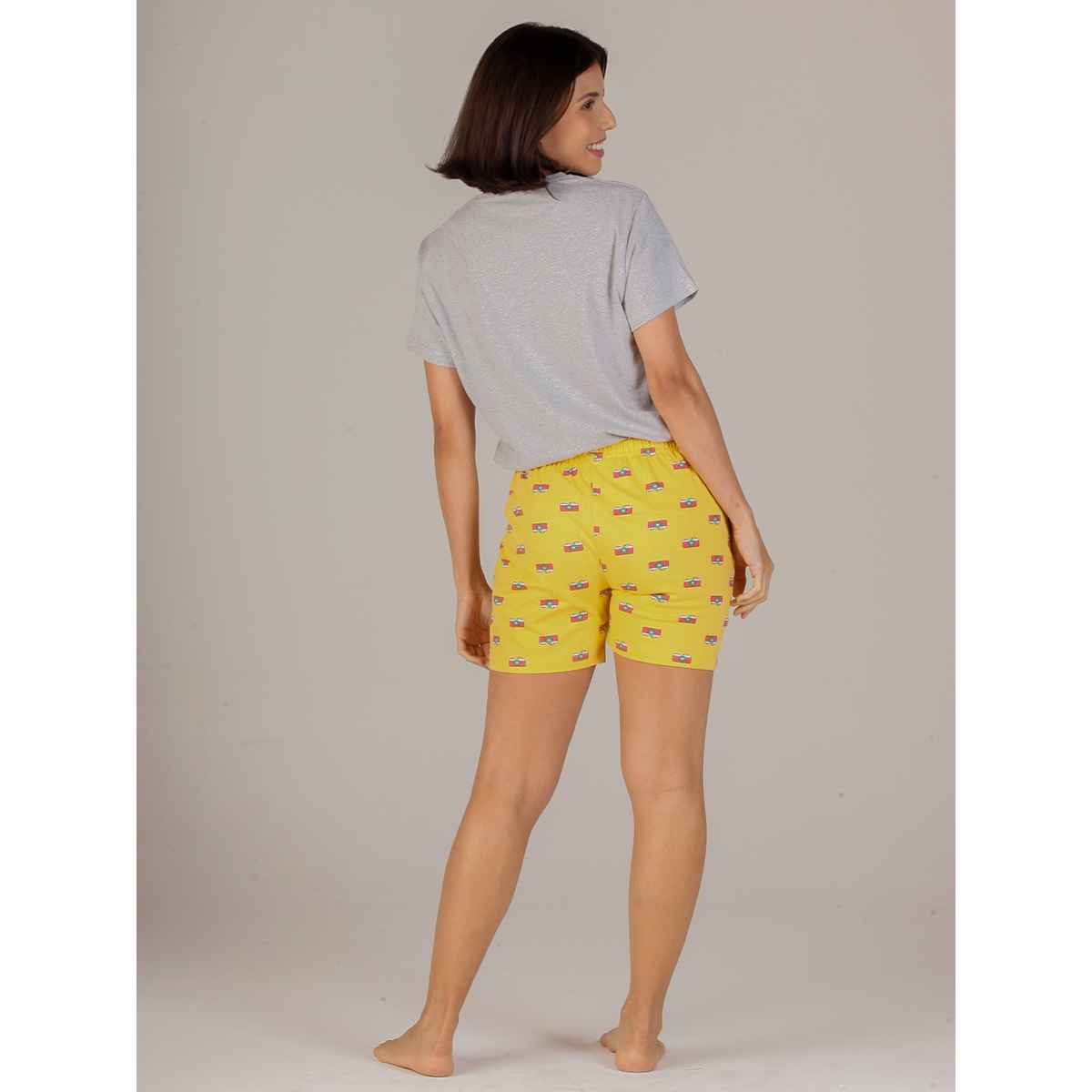Evolove Women's Short Set Yellow NSSKN1506YW-XL