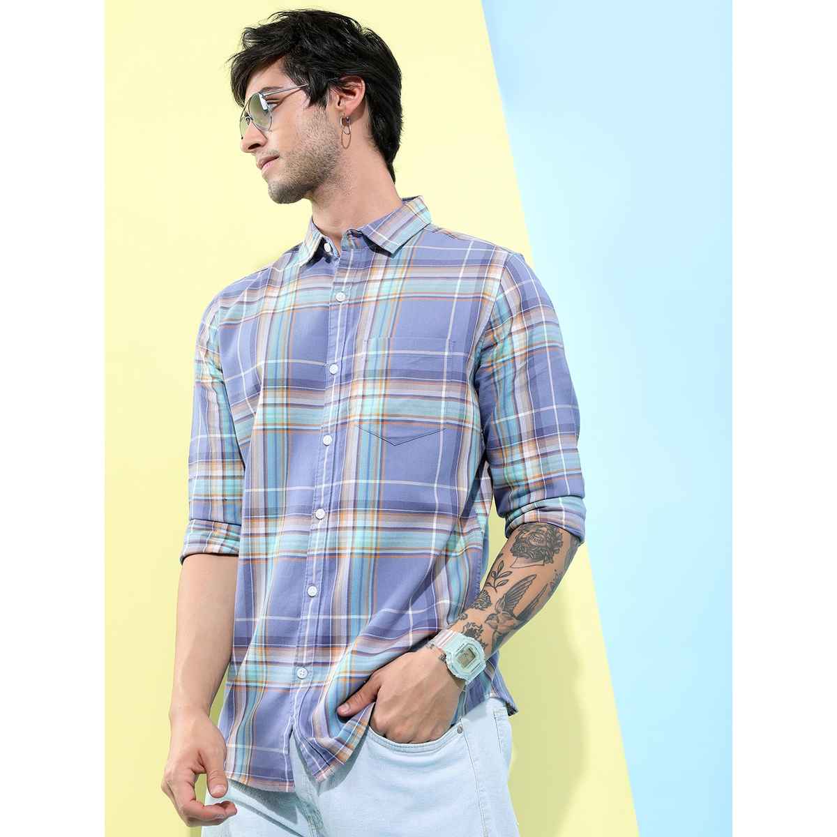 HIGHLANDER Men's Casual Shirt | Lavender - S