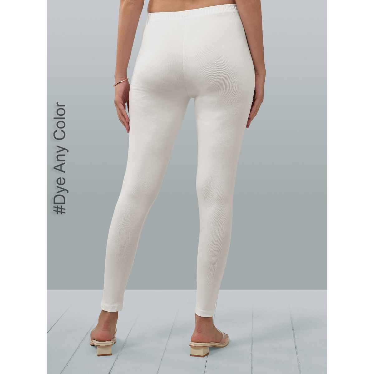 Lyra Women's Leggings Ankle Length | Dye Any Colour - Free Size