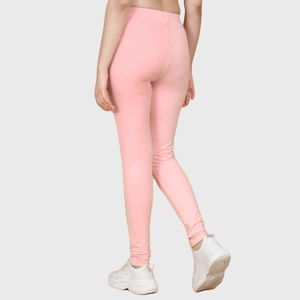 Sweet Dreams Women Solid Tights | Soft Pink | XXL
