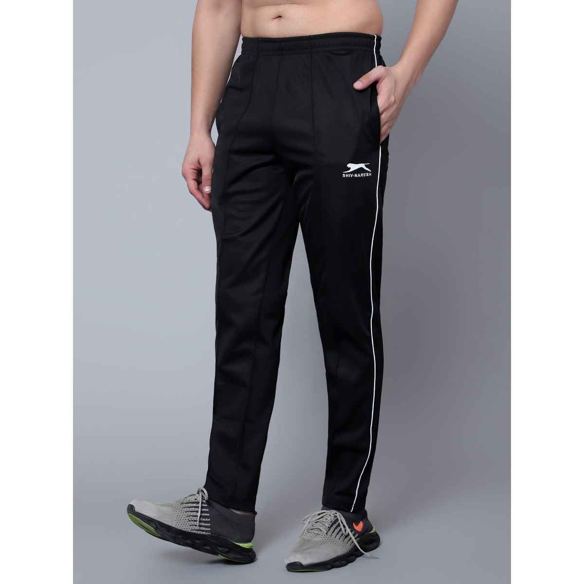 Shiv Naresh Men's Trackpant | 550 - Black-White | XL