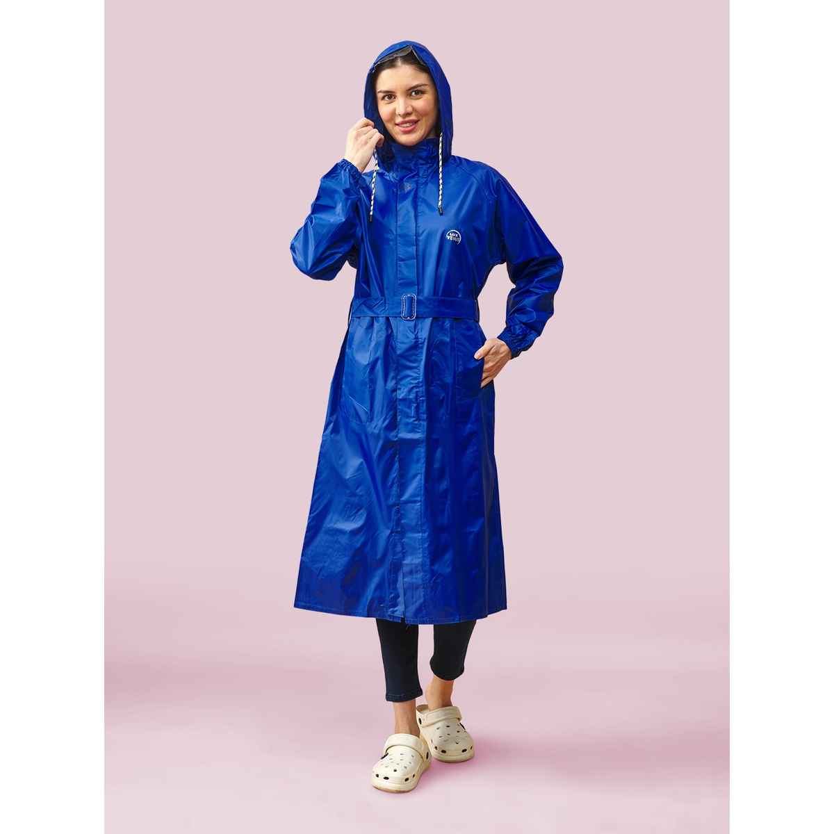 Lux Venus Over Coat Rainwear for Women - Royal Blue | L