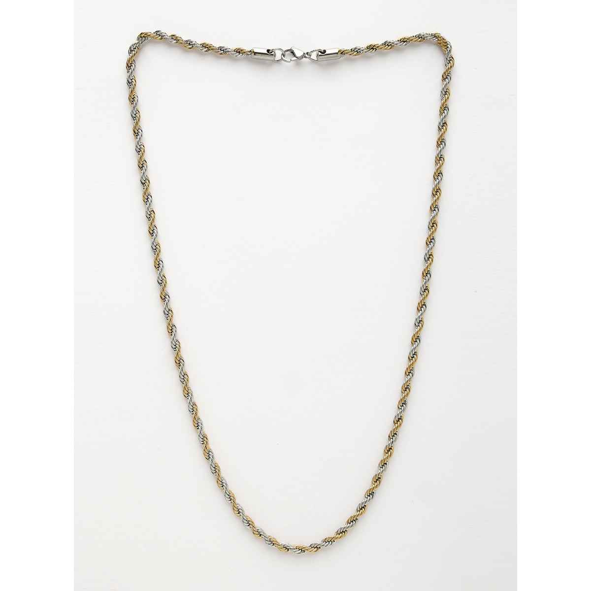 NVR Men's Rhodium-plated Stainless Steel Chain | NVR2565