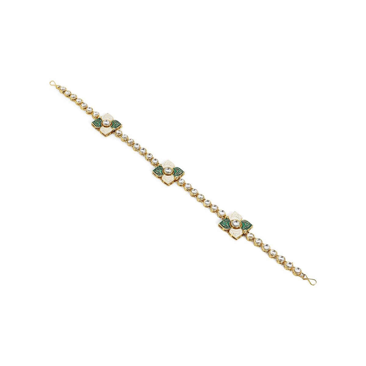 Priyaasi Gold Plated Kundan Studded Matha Patti