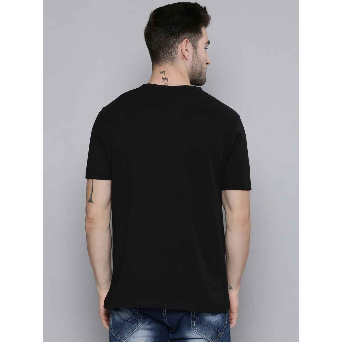 Smartees Men's Printed T-shirt | Style No 22 | Black - M